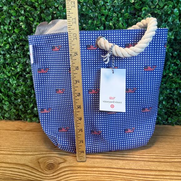 NWT Target's Vineyard Vine Wine Tote Bag Red White Blue Great Gift - Picture 3 of 8